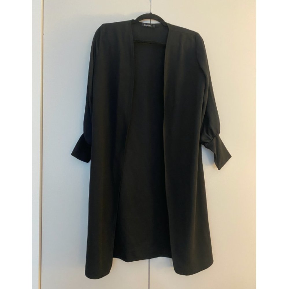 Boohoo Black Duster